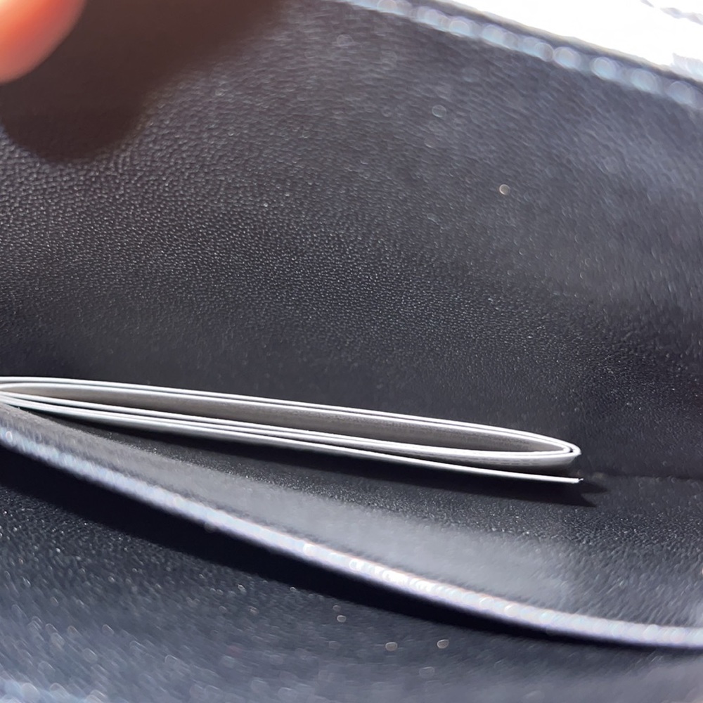 Balenciaga Silver Metallic Leather Clutch Wristlet - Picture 5 of 6